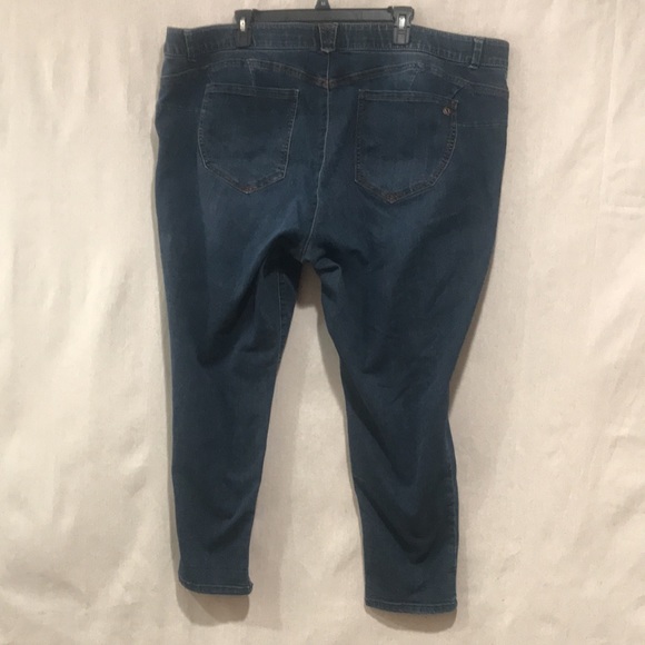 Democracy “ab” solution indigo Denim Ankle Skimmer Plus Jeans 24W - Picture 5 of 14